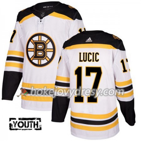 Dětské Hokejový Dres Boston Bruins Milan Lucic 17 Bílá 2017-2018 Adidas Authentic